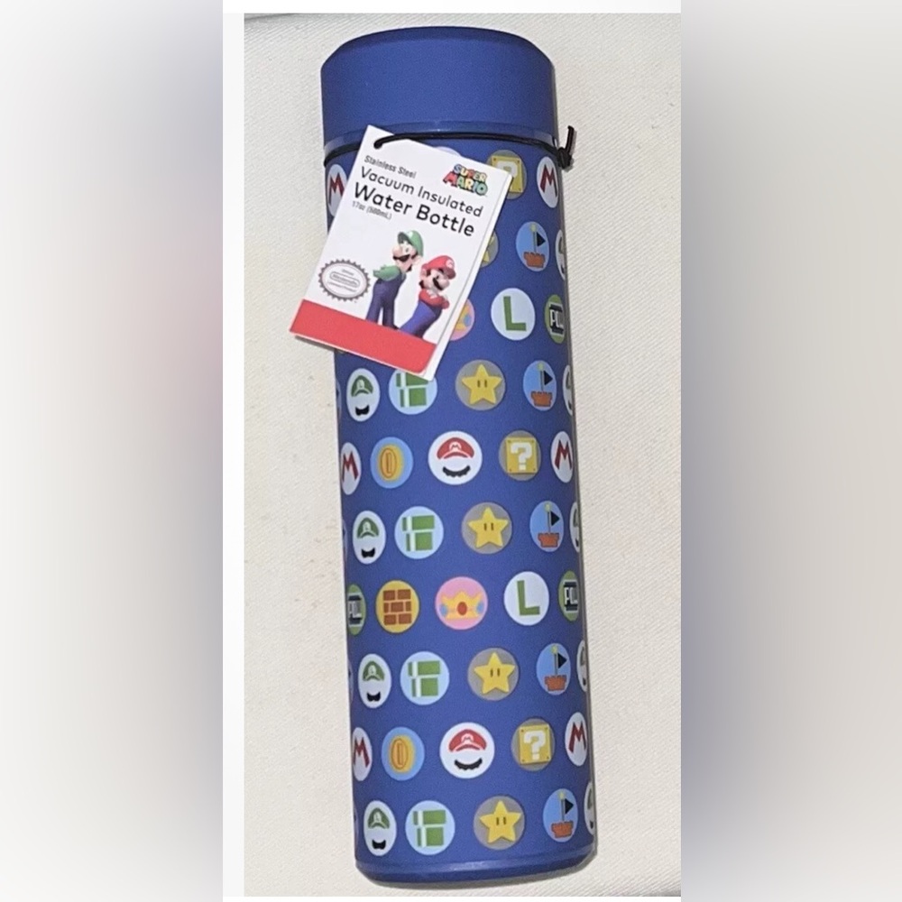 Back to School Stainless Steel Water Bottle Vacuum Insulated Mario Travel Cup